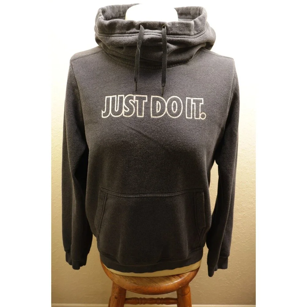 Nike Vintage Just Do It Graphic Hoodie Sweatshirt Athletic Casual Sportswear XL